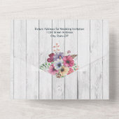 Invitation Tout En Un Mariage de camion vintage (Verso)