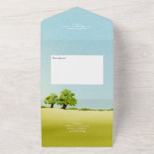 Invitation Tout En Un Mariage de cerfs de la forêt enchantée (Dehors)