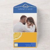 Invitation Tout En Un Mariage de citron méditerranéen (Dehors)