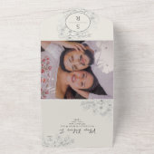 Invitation Tout En Un Mariage de code QR moderne (Dehors)