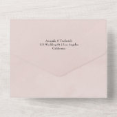 Invitation Tout En Un Mariage de dégustation de vin de Bourgogne, de Blu (Verso)