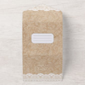 Invitation Tout En Un Mariage de dentelle tout compris Rustic Purple Wis (Dehors)