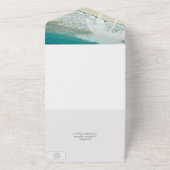 Invitation Tout En Un Mariage de destination de plage tropicale (Dehors)