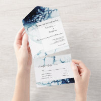 Mariage de destination nautique bleu