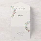 Invitation Tout En Un Mariage de germe de feuilles d'automne de l'Eucaly (Dehors)