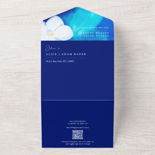 Invitation Tout En Un Mariage de l'amour printanière (Dehors)