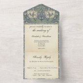 Invitation Tout En Un Mariage de l'ère Regency (À l'intérieur)