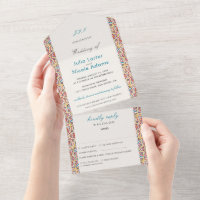 Mariage de luxe géométrique