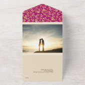 Invitation Tout En Un Mariage de nuit de Magenta Winter (Dehors)