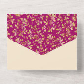 Invitation Tout En Un Mariage de nuit de Magenta Winter (Verso)