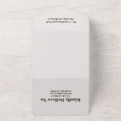 Invitation Tout En Un Mariage de prairie Fleur sauvage lunaire (Dehors)