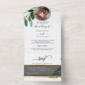 Invitation Tout En Un Mariage de remplissage minimal (À l'intérieur)