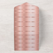 Invitation Tout En Un Mariage de ruban rose Gold (Dehors)