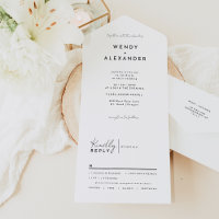 Mariage de script moderne blanc
