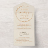 Invitation Tout En Un Mariage de script tout en un (À l'intérieur)