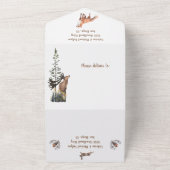 Invitation Tout En Un Mariage des animaux forestiers (Dehors)