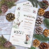 Invitation Tout En Un Mariage des animaux forestiers