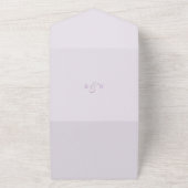 Invitation Tout En Un Mariage d'été Lilac Whisper Spring (Dehors)