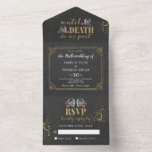 Invitation Tout En Un Mariage d'Halloween (À l'intérieur)
