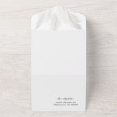 Invitation Tout En Un Mariage d'herbe Boho Pampas (Dehors)
