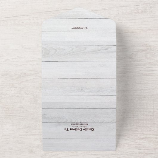 Invitation Tout En Un Mariage d'herbe Pampas d'automne (Dehors)