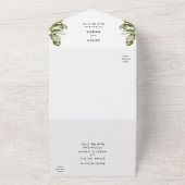 Invitation Tout En Un Mariage du désert floral de Cactus (Dehors)