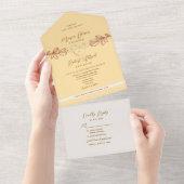 Invitation Tout En Un Mariage du printemps de Boho (Déchirure)