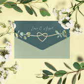 Invitation Tout En Un Mariage Emerald Greenery