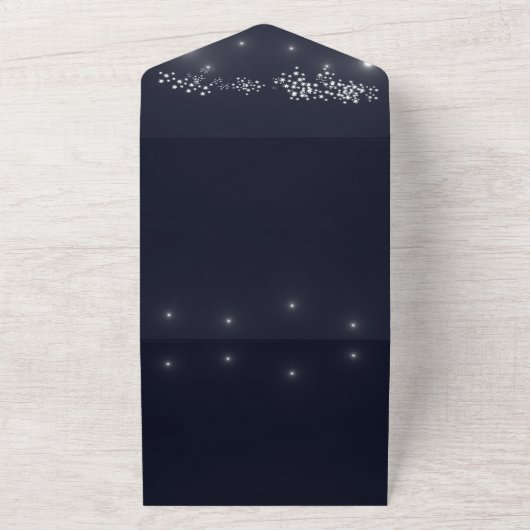 Invitation Tout En Un Mariage Étoile Tout en un (Dehors)