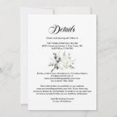Invitation Tout en un Mariage Eucalyptus (Dos)