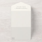 Invitation Tout En Un Mariage eucalyptus moderne et élégant (Dehors)