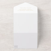 Invitation Tout En Un Mariage eucalyptus moderne et élégant (Dehors)