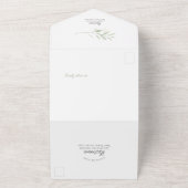 Invitation Tout En Un Mariage Eucalyptus Sage tout en un (Dehors)