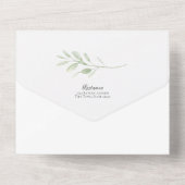 Invitation Tout En Un Mariage Eucalyptus Sage tout en un (Verso)