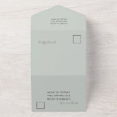 Invitation Tout En Un Mariage Eucalyptus Vert Sage Rustique (Dehors)