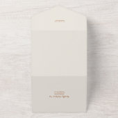 Invitation Tout En Un Mariage fantaisiste en terre cuite élégante (Dehors)