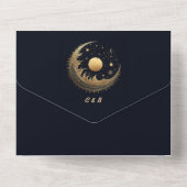Invitation Tout En Un Mariage Fantastique Céleste Unique (Verso)