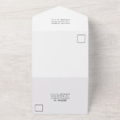 Invitation Tout En Un Mariage Feuille Palm (Dehors)