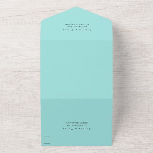 Invitation Tout En Un Mariage Flamant rose (Dehors)