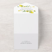 Invitation Tout En Un Mariage Fleur de Citron  (Dehors)