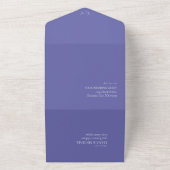 Invitation Tout En Un Mariage fleur sauvage Aquarelle Peri ID954 (Dehors)