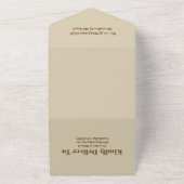 Invitation Tout En Un Mariage Fleur sauvage Boho Fall (Dehors)