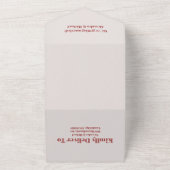 Invitation Tout En Un Mariage fleur sauvage Boho Pays (Dehors)