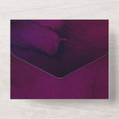 Invitation Tout En Un Mariage Fleurs Bourguignon et Argent (Verso)