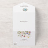 Invitation Tout En Un Mariage Floral  (Dehors)