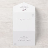 Invitation Tout En Un Mariage floral (Dehors)