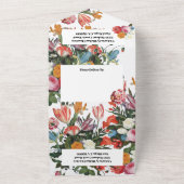 Invitation Tout En Un Mariage Floral Maître Néerlandais (Dehors)