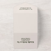 Invitation Tout En Un Mariage Floral Terracotta (Dehors)