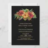 Invitation Tout en un Mariage floral tropical (Devant)