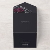 Invitation Tout En Un Mariage gothique d'Halloween (Dehors)